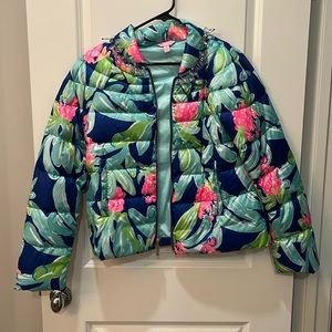 Lilly Pulitzer Embellished Puffer Jacket